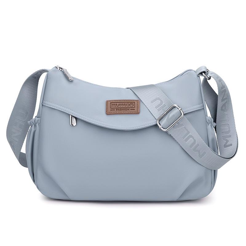 Casual Waterproof Nylon Bag Jiemulan Arc New Shoulder Bag Trendy Women's Messenger Bag Light Shopping Commute