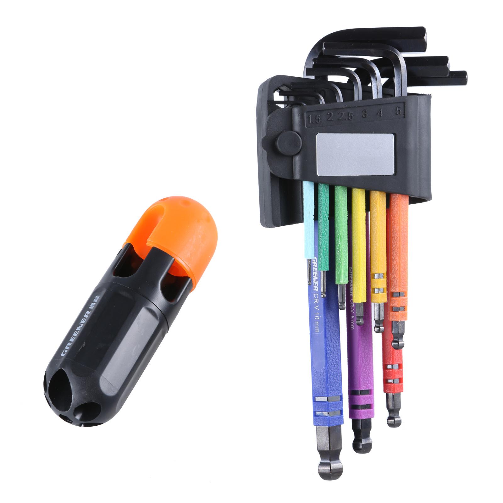 

Набор из 9 шестигранных ключей, набор длинных шестигранных ключей для сборки мебели, ремонта бытовой техники, оборудования для мебели