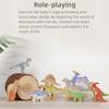 Shinse Dinosaur Building Balance Wooden Montessori Zoo Educational Toy for Babies and Early and Finger Baby Birthday Gift Blocks, Game, Blocks,