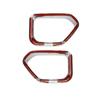 Chrome Rear Reflector Fog Light Surrounds Trim For Subaru Crosstrek 2018-