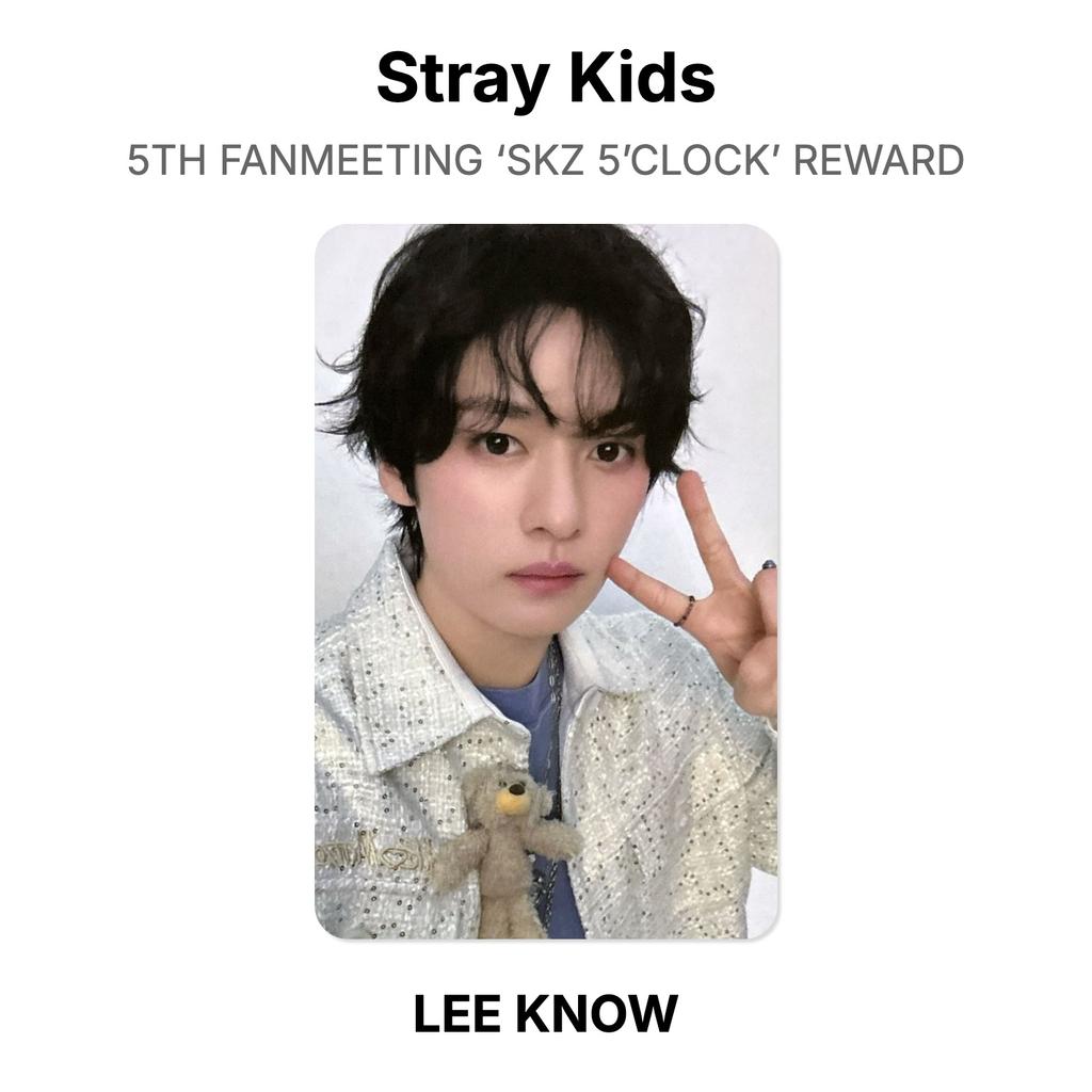 Stray Kids 5TH FANMEETING ‘SKZ 5’CLOCK’ REWARD Official Photocard