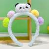 Panda Cartoon Hairband With Colorful Balls For Kids And Students