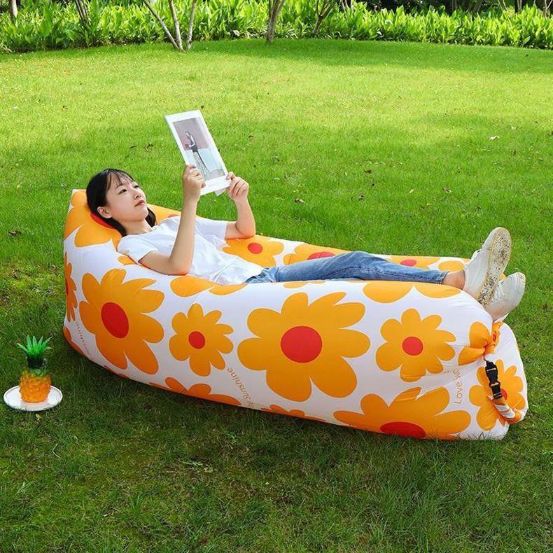 Portable Inflatable Sofa & Air Bed – Outdoor Recliner with Pillow