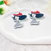 Cartoon Dancing Girl Brooch Pin, Creative Cartoon Acrylic Character Jewelry Badge Bag Accessories