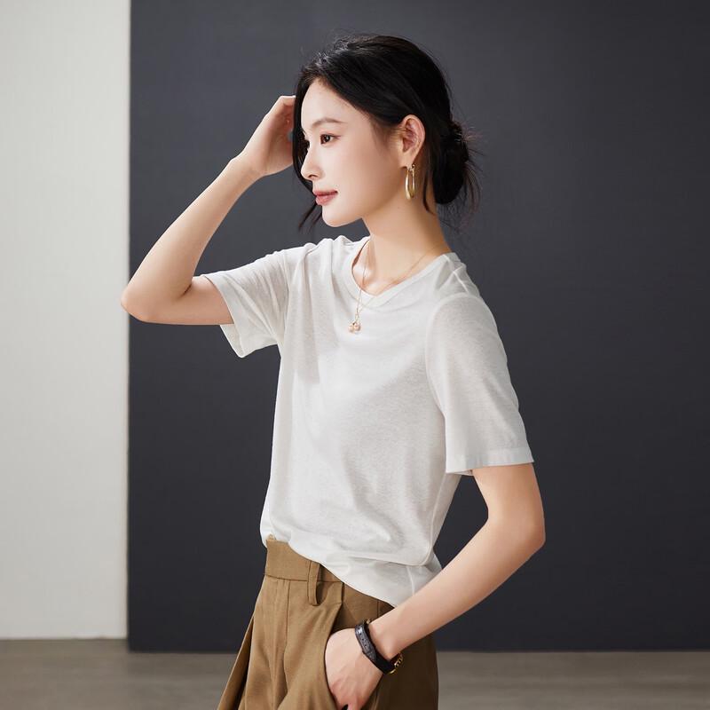 SOFSIL Women s Basic Short Sleeve T-Shirt M