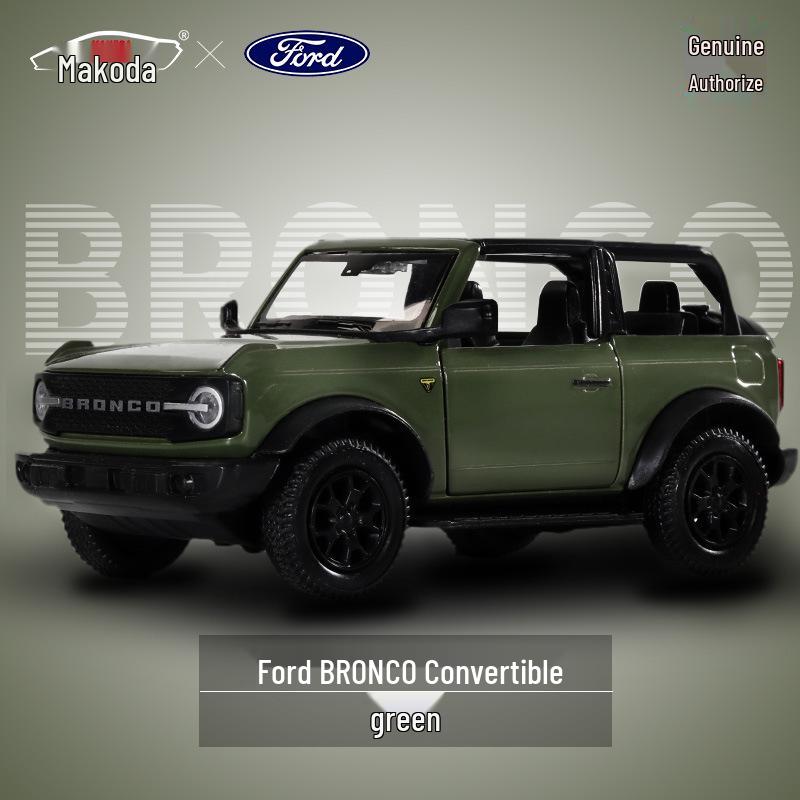 

CH554073 Mustang Simulation Alloy Off-Road Model Car with Openable Doors – Pull-Back Toy for Kids зелёный