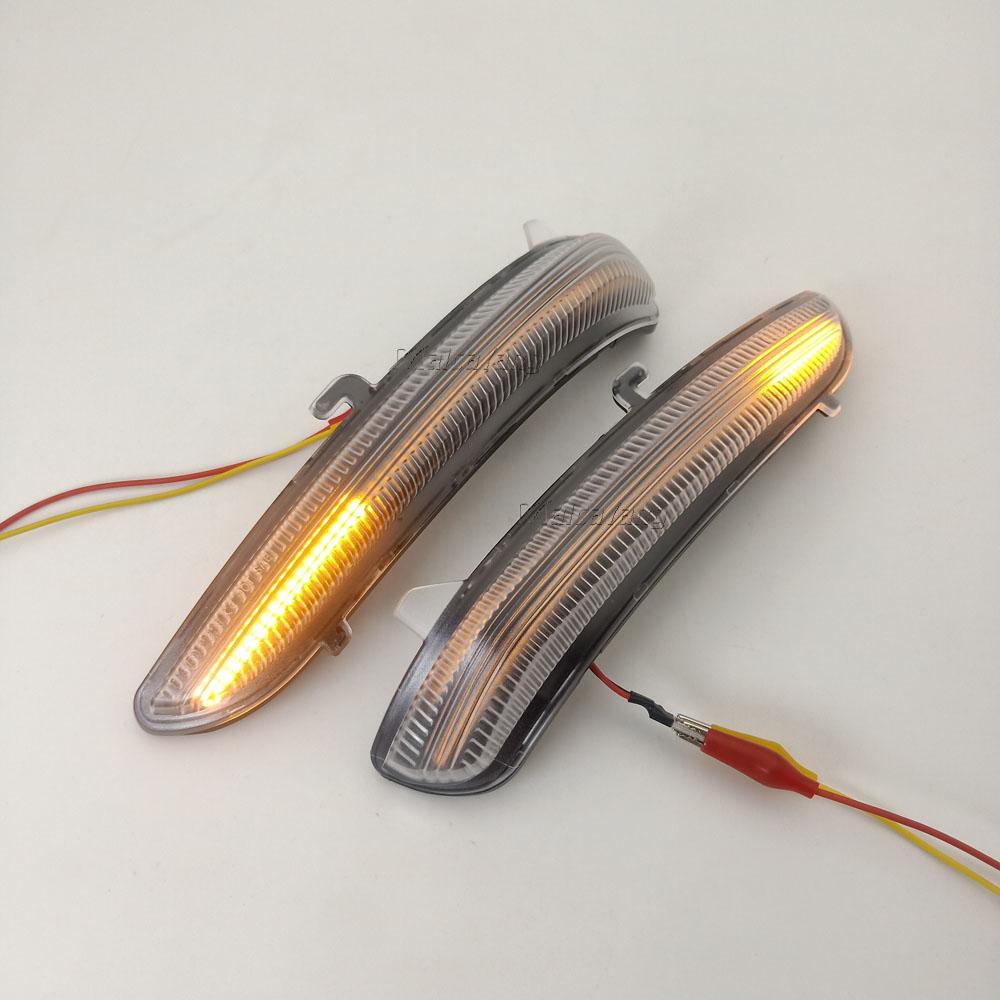 2 Pieces For Peugeot 208 2008 2012-2020 Citroen C3 Dynamic Turn Signal Light LED Side Mirror Indicator Blinker Lamp Car StylingTurn Signal 2