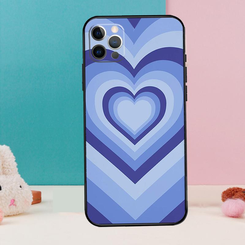 Latte Love Groovy Coffee Heart Pink Phone Case For iPhone 17 Air 16 15 14 12 11 13 Pro Max 12 13 mini 15 16 Plus 16e Cover Coque