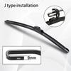 For Citroen C3 MK1 2002-2009 Car Wiper U-type Soft Rubber Boneless Wiper HD Quiet Durable Automotive Wiper replacement three rub