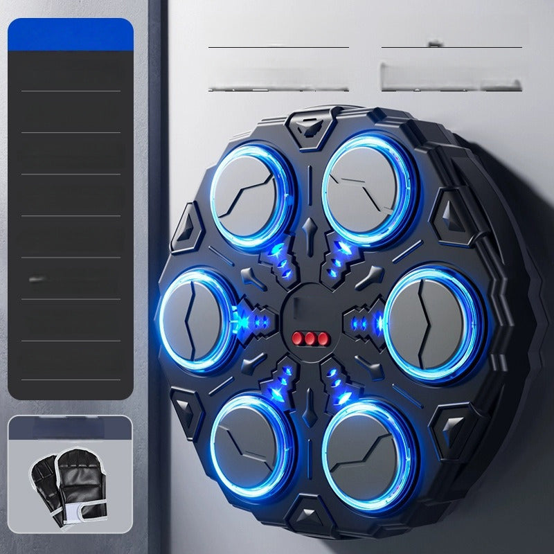 

Electric for Fitness Training Stress Relief Toy Kids Adults Smart Music Bluetooth Boxing Machine with Scoring System 6 Keys чёрный