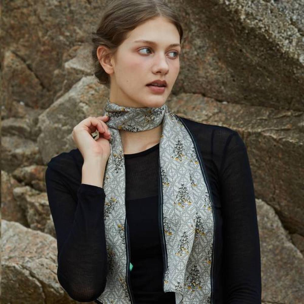 Ana Maison Old Thing Silk Long Petit Scarf Pml 1431