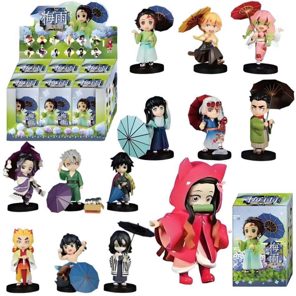Demon Slayer Tanjiro Kamado Nezuko anime cartoon figure blind box creative statue model ornament surprise gift box