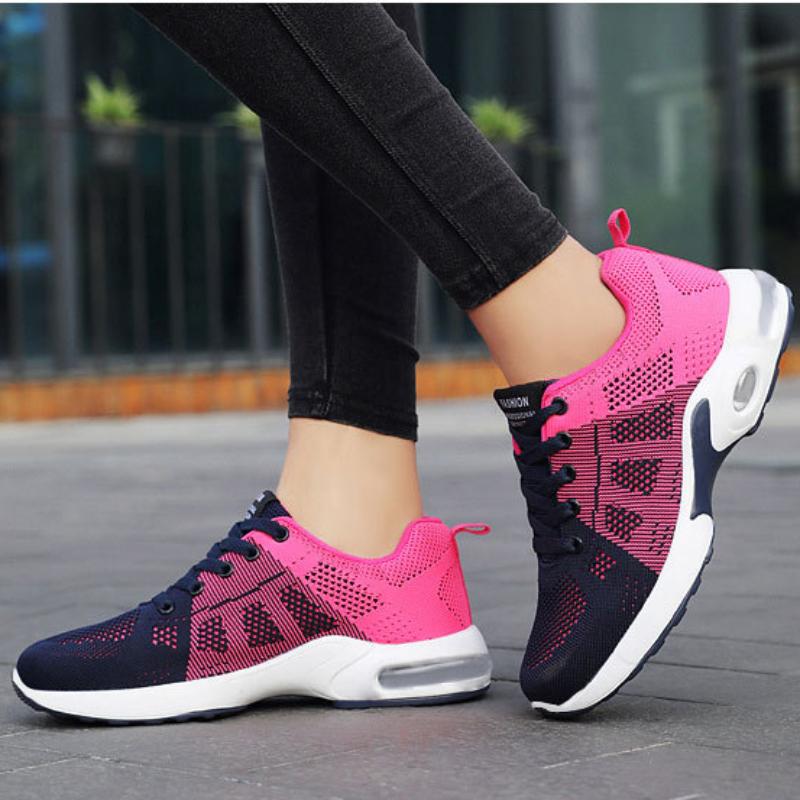 Women Running Shoe Breathable Casual Shoes Mesh Breathable Women's Sports Shoes Platform Casual Sneakers Vulcanize Shoes