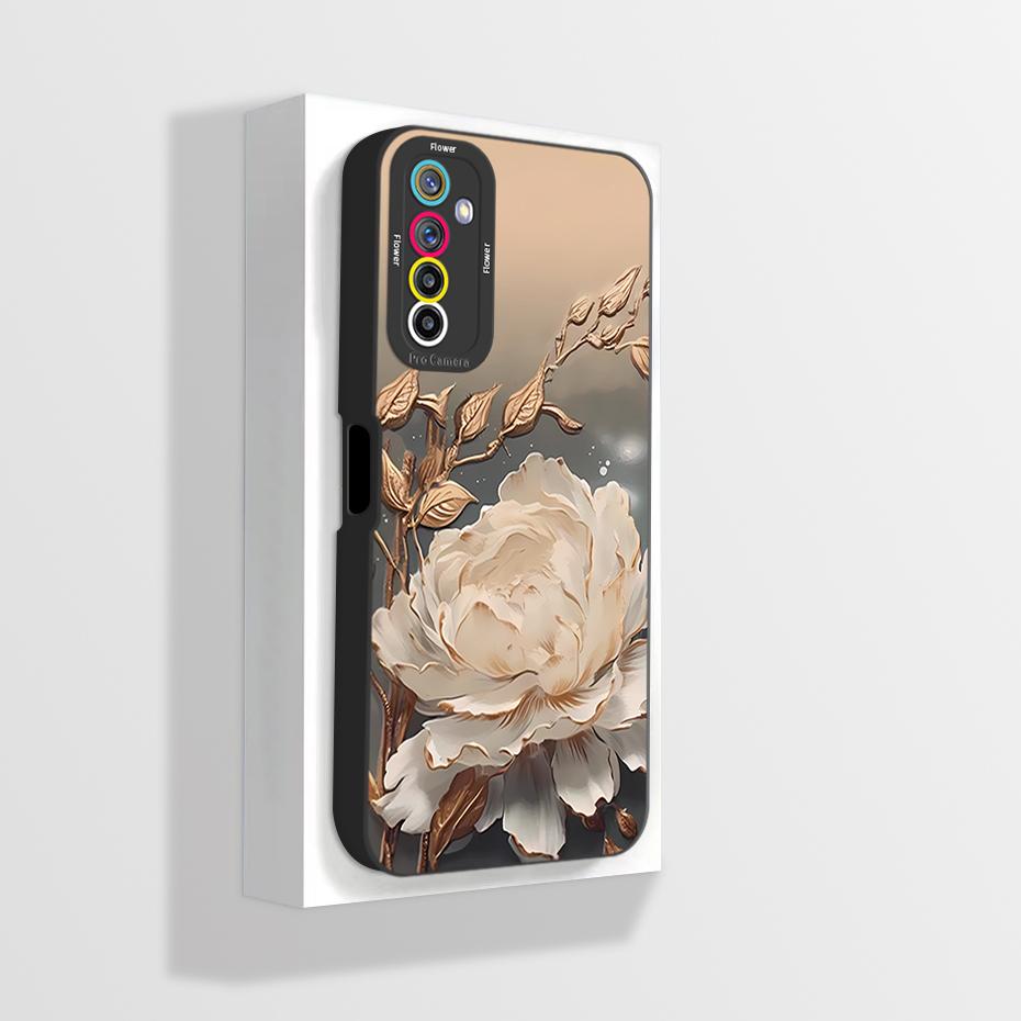 For Realme 6 Pro RMX2063 Case Realme 6 RMX2001 Phone Case Aesthetic Cartoon Astronaut ShockProof Soft Silicone Back Cover Fundas