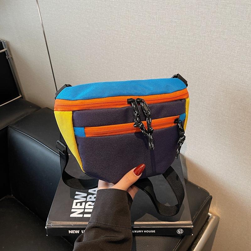 Fashion Small Bag Women's Casual Sports Temperament Simple Shoulder Armpit Bag Men's and Women's Lightweight Versatile Messenger Bag