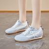Women's new heightening sports board shoes in summer, mesh breathable little white shoes