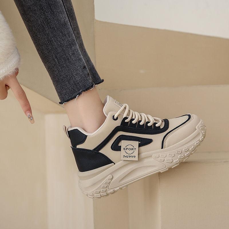 Dad shoes women's new autumn women's shoes versatile sports and leisure shoes not tired feet soft-soled shoes thick-soled heightening shoes