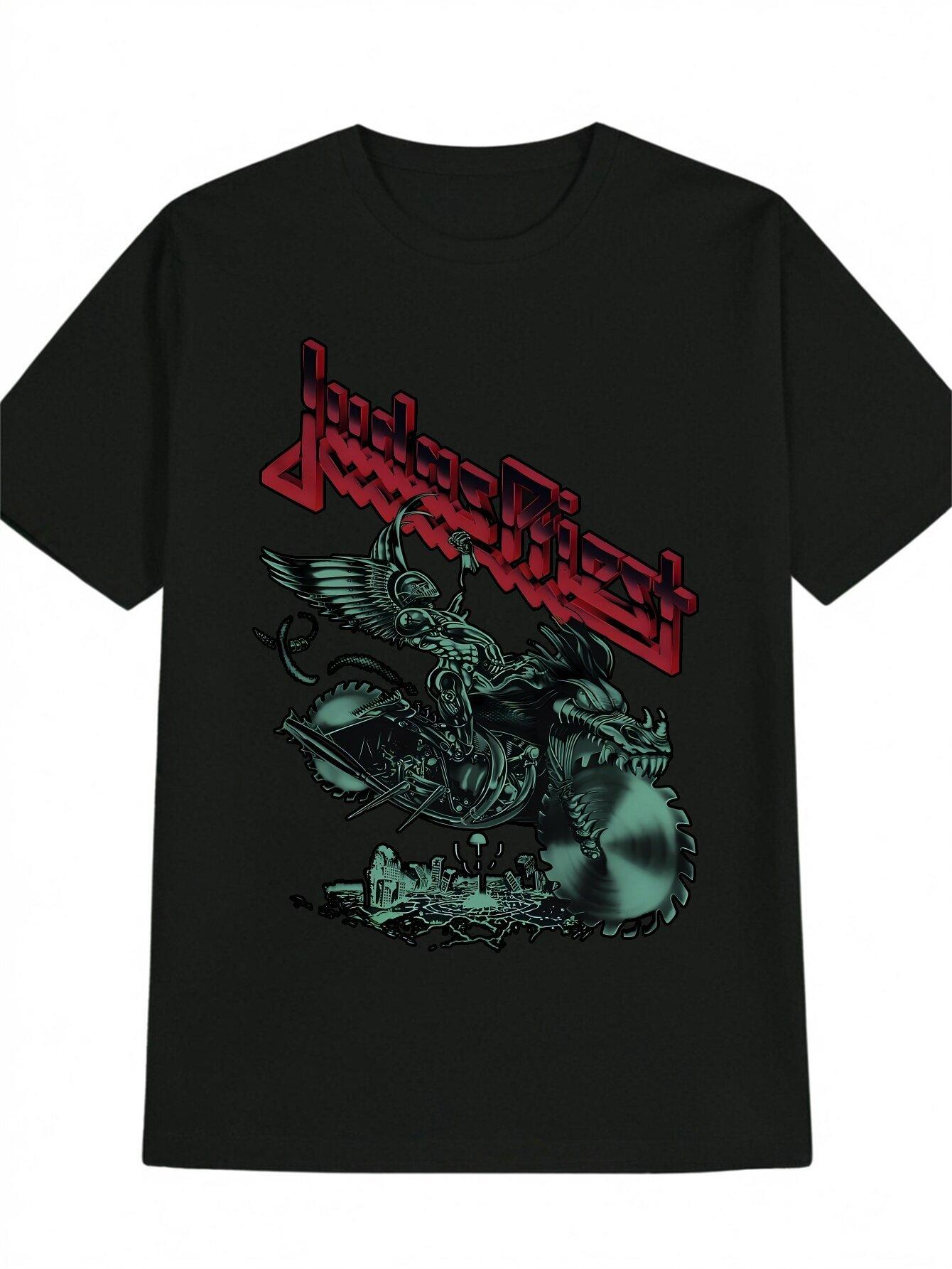 Vintage-Inspired Graphic T-shirt - Inappropriate Horror Dark Humor Band Theme S