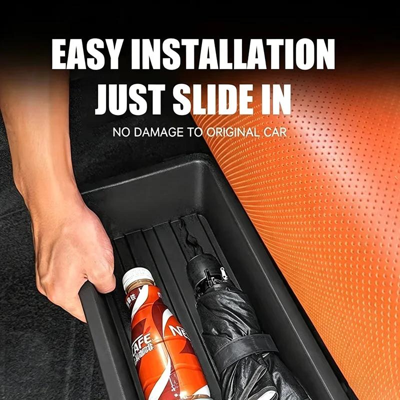 Car Under Seat Storage Tray Hidden Organiser Removable Storage Box Gadget Case Universal Tray Car Interior Accessories