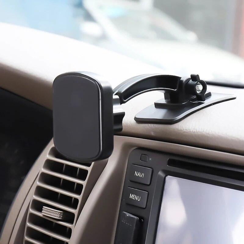 Magnetic Car Phone Holder Rotatable Car Dashboard Mobile Phone Stand Support For Iphone Xiaomi Samsung Magnet Phone Mount In Car