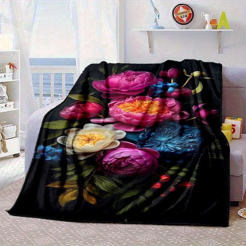 Floral Elegance In Bloom Blanket Flannel Blanket Throw Blanket Sofa Cover Blanket Soft Premium Blanket Picnic Blanket Tv Blanket Gifts