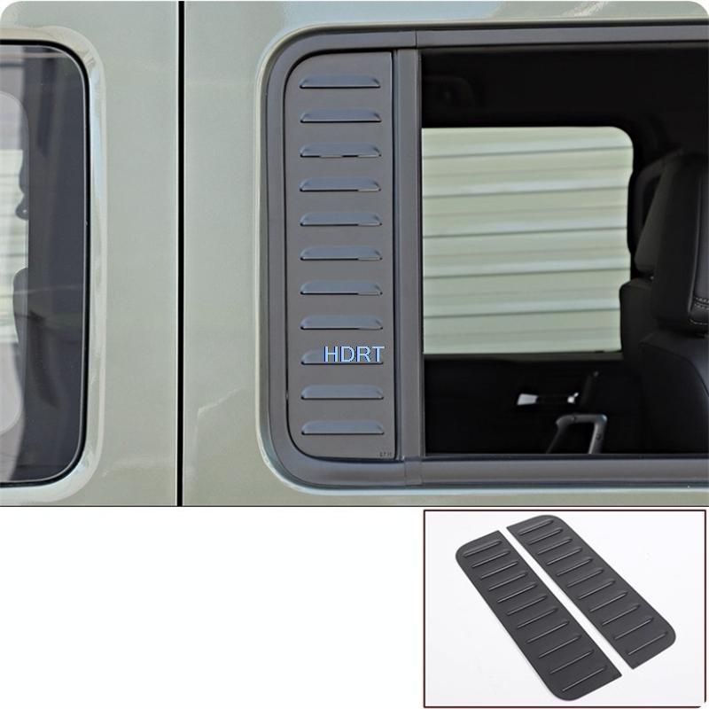 Car Styling Rear Door Window Glass Side Triangle Blind Louver Cover Protector Decoration Accessories Fit For BAIC 212 T01 2024 +