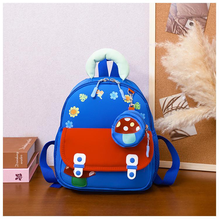 Small Mushroom Childrens Backpack For Preschoolers With Lightweight Nylon Material And Comfortable Straps
