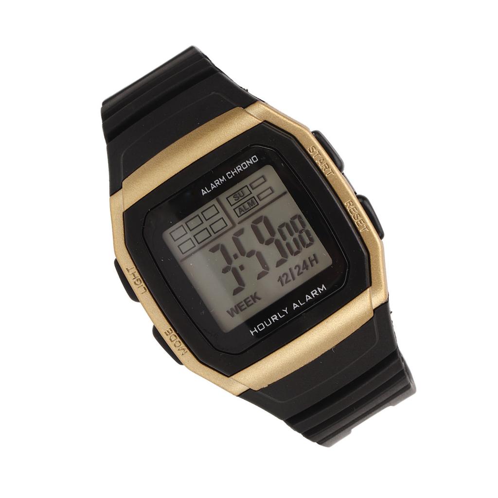 Sport Digital Watch Multifunction Shockproof Waterproof Retro Digital Chronograph Watch for Students Men