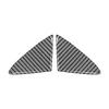 Carbon Fiber For Mazda 3 Axela 2014-2016 Car Front Bumper Triangle Panel Trim Cover Exterior Decoration Sticker Accessories