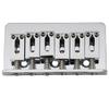 Musiclily Pro 10.8mm Modern Style Hardtail Fixed Bridge for Imported Strat/Telecaster Electric Guitars, Chrome