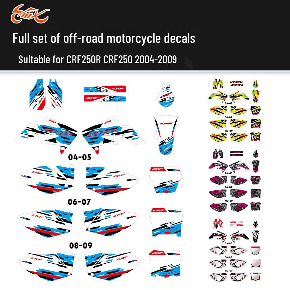 CRF250R CRF250 Off-Road Stickers (2004-2009)