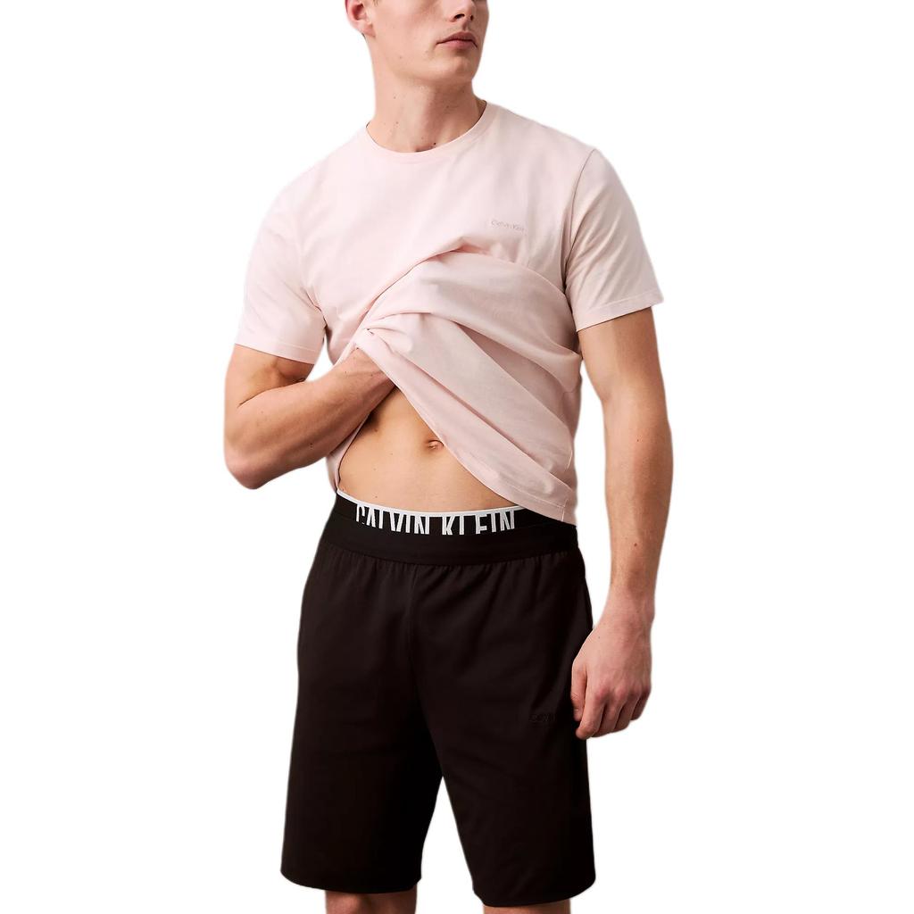 Calvin Klein Soft Minimalist Comfortable Moisture-Wicking Mid-Rise Casual Shorts Men Shorts Black 407F850-002