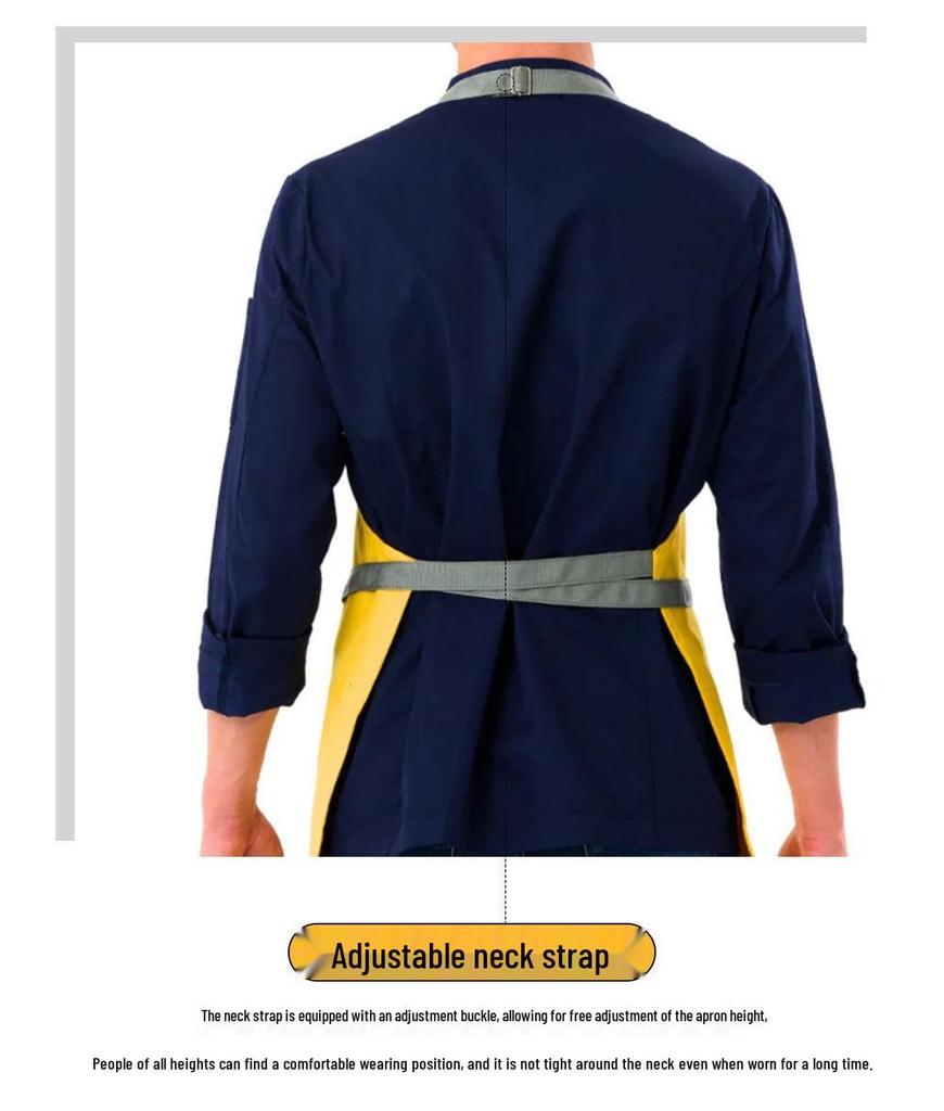 Cotton Canvas Waterproof Apron for Men & Women - Ideal for Commercial Kitchens