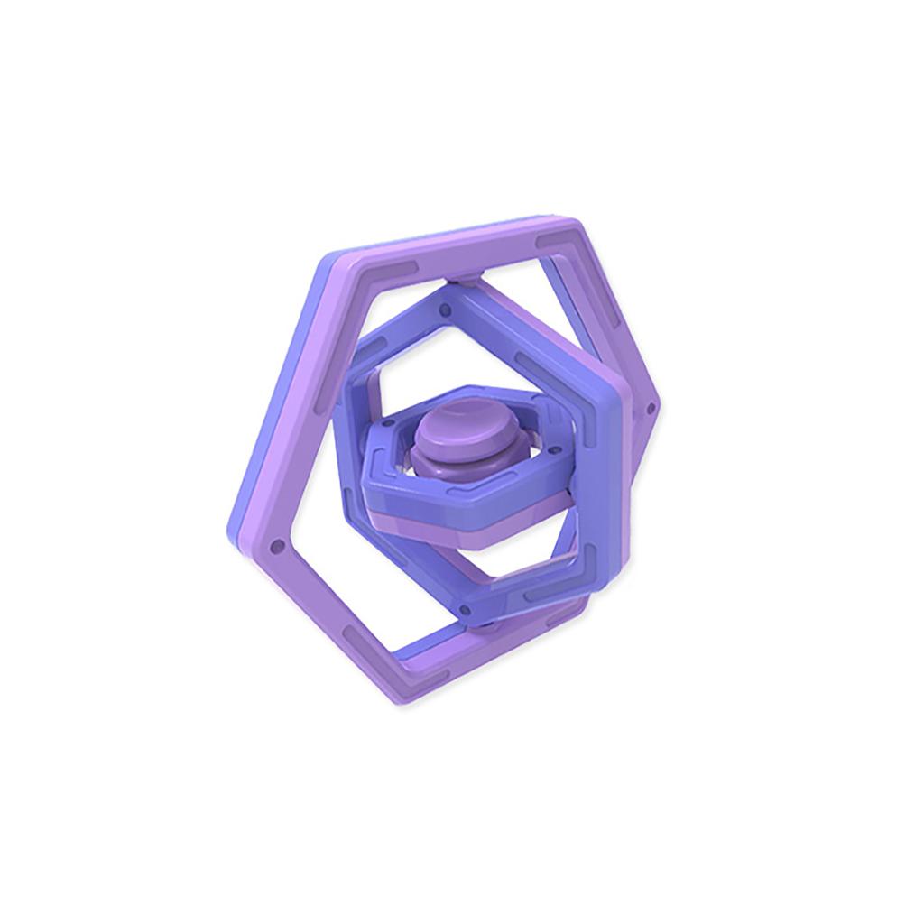 Hexagonal 3D Universal Infinite Flipping Fingertip Gyroscope Creative Fingertip Gyroscope Decompression Toy
