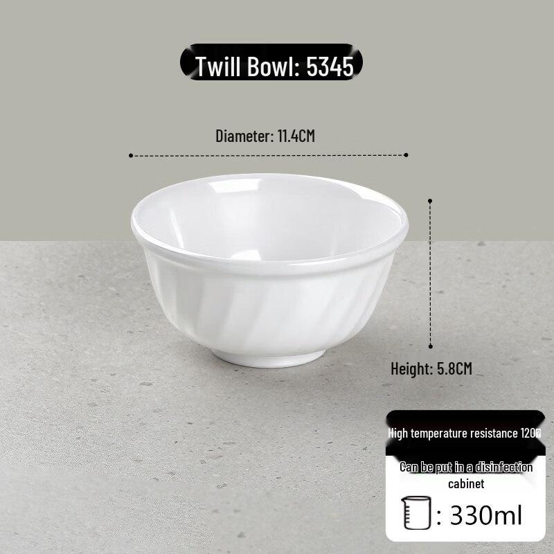 

Elegant White Melamine Dipping Bowls