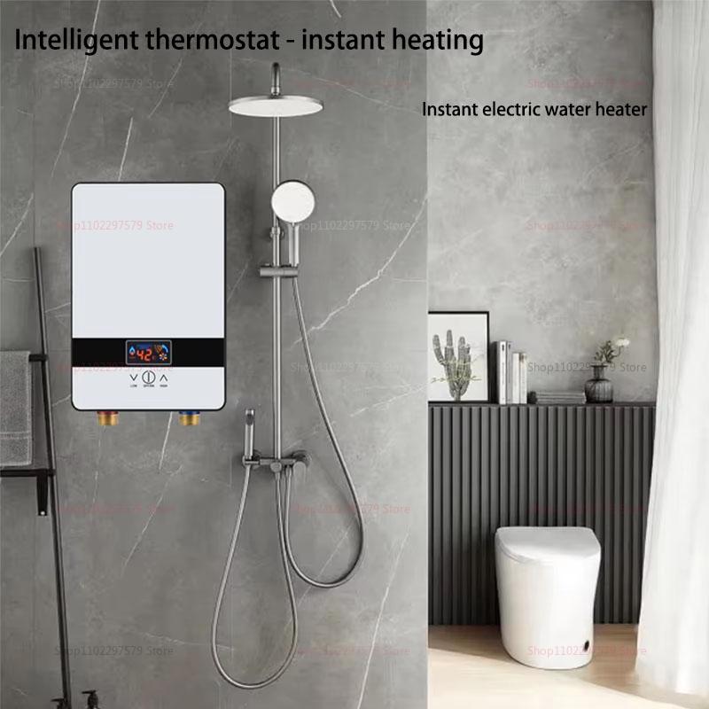 Portable Instant Electric Water Heater, Suitable for Household Use, Fast Heating, Kitchen and Bathroom, Waterproof