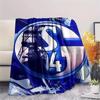1 ks Flísová deka s potiskem Schalke 04, Vysoká kvalita, Pohodlná pro všechna roční období, Domácí dekorace, Teplo a pohodlí, Perfektní jako vánoční dárky147