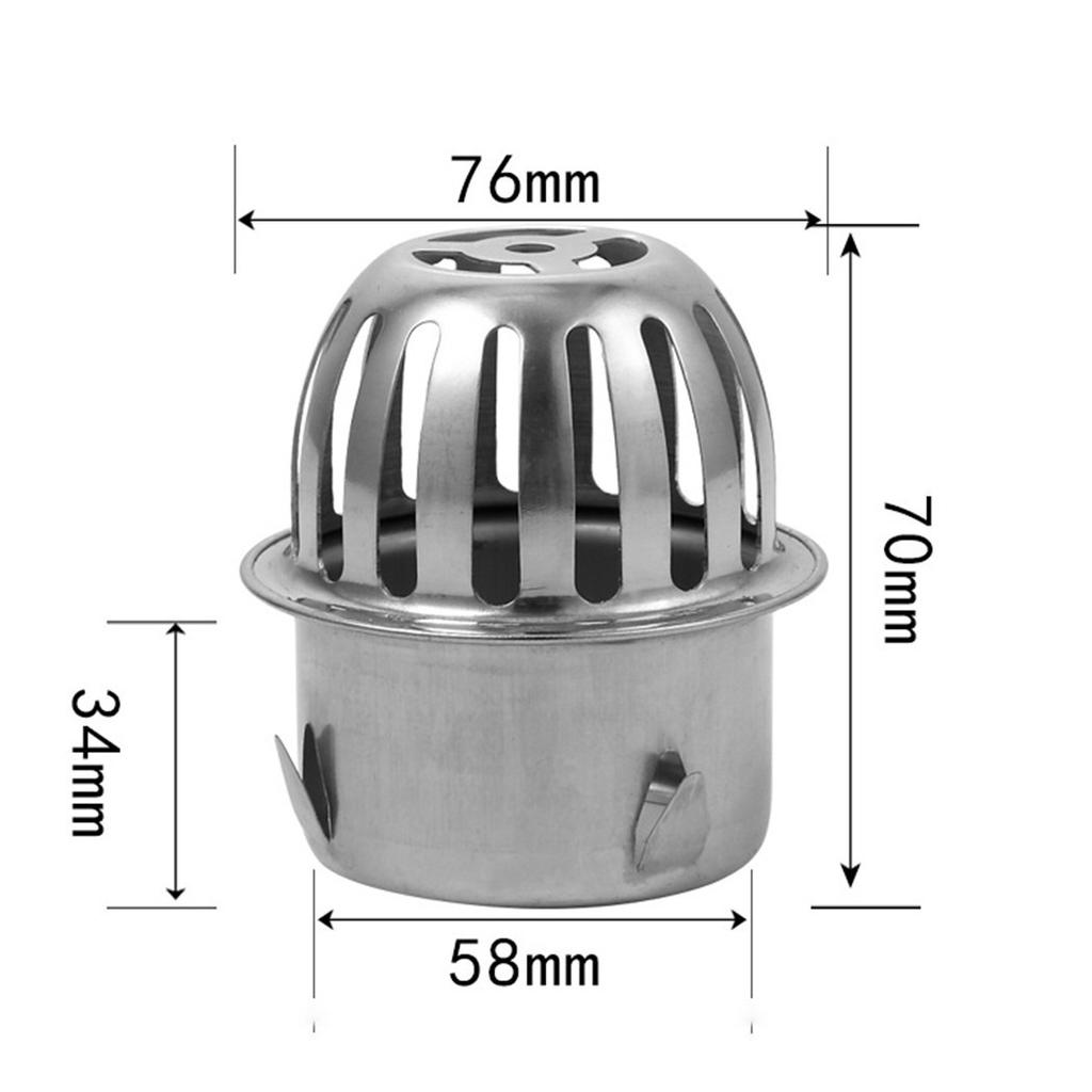 Stainless Steel Balcony Roof Round Large Displacement Anti-blocking Floor Drain