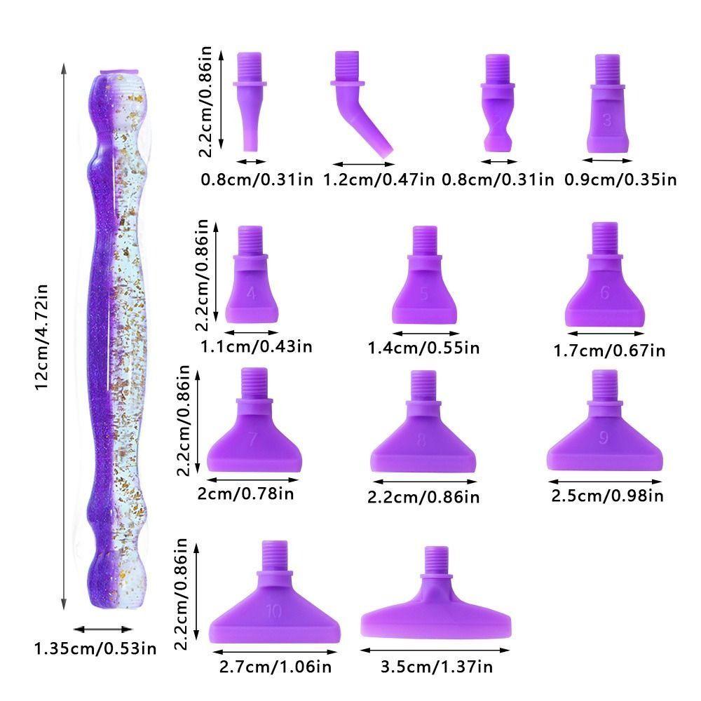 DIY Craft 5D Resin Diamond Painting Pen Multi Placers Point Drill Pens Art Accessories