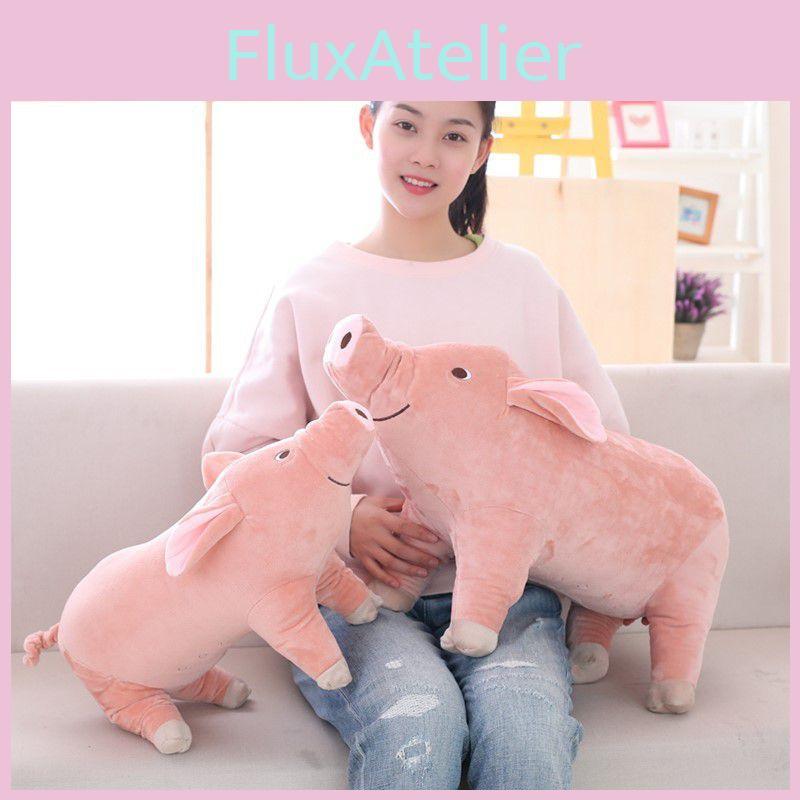 Cute Pink Pig Plush Toy Soft Animal Sleeping Pillow 25/40/60cm Comfortable Size