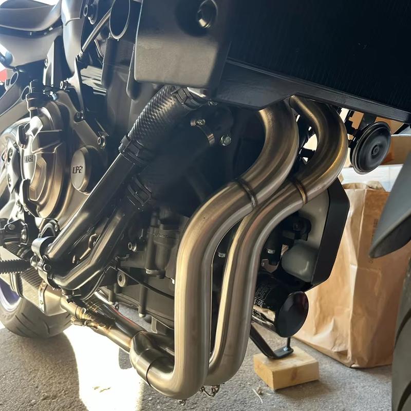 For Yamaha MT-07 FZ-07 MT07 FZ07 XSR700 2014-2023 Motorcycle Exhaust Front Pipe Muffler System Escape