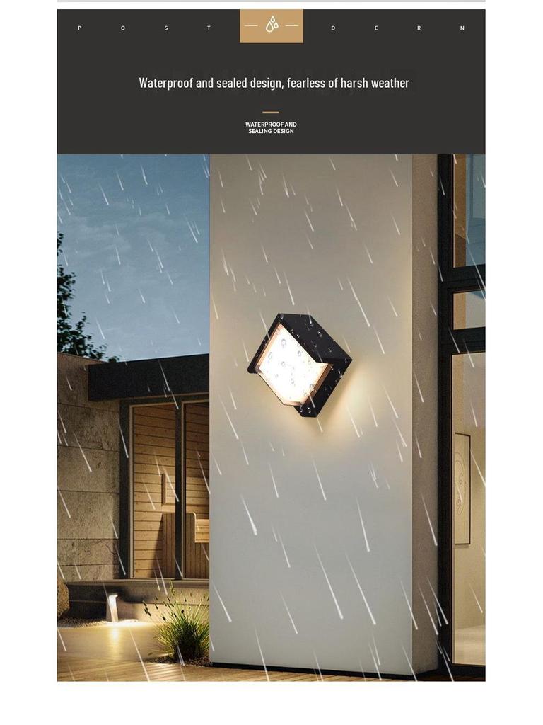 Outdoor Waterproof Wall Light for Garden, Hotel, Villa, Corridor, or Balcony