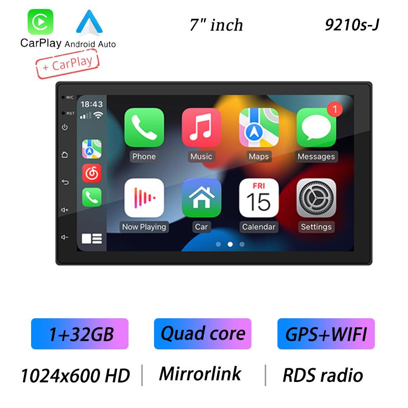 

BQCC 4core 2 Din Car Radio Androidauto Carplay Android 13 GPS Car Audio 7 /9 /10 WIFI BT IPS Автомобильный мультимедийный проигрыватель