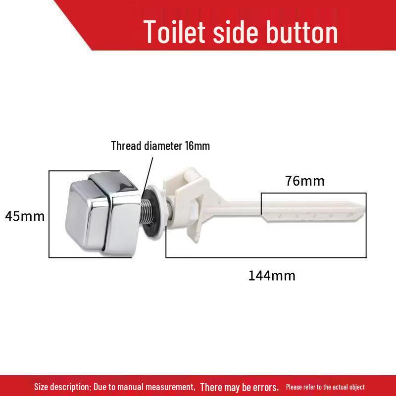 TLXT Toilet Cistern Single Button Flush Presser