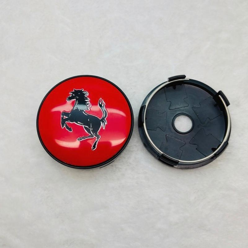 1 ks 60mm pro kryt kola vozu Ferrari Modifikace ocelového ráfku Univerzální Zlaté Logo Výstavní Znak Dekorace Samolepky Příslušenství