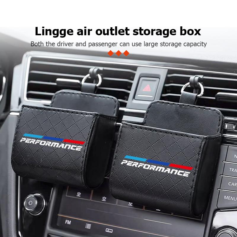 Car Air Outlet Hanging Storage Box Air Vent Dashboard Tidy Hanging Case For BMW 1 2 3 5 7 Series X1 X2 X3 X4 X5 X6 G20 G30 G11