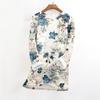 Women's Fashionable Printed Round Neck Long Sleeved Plush Warm Pullover Top