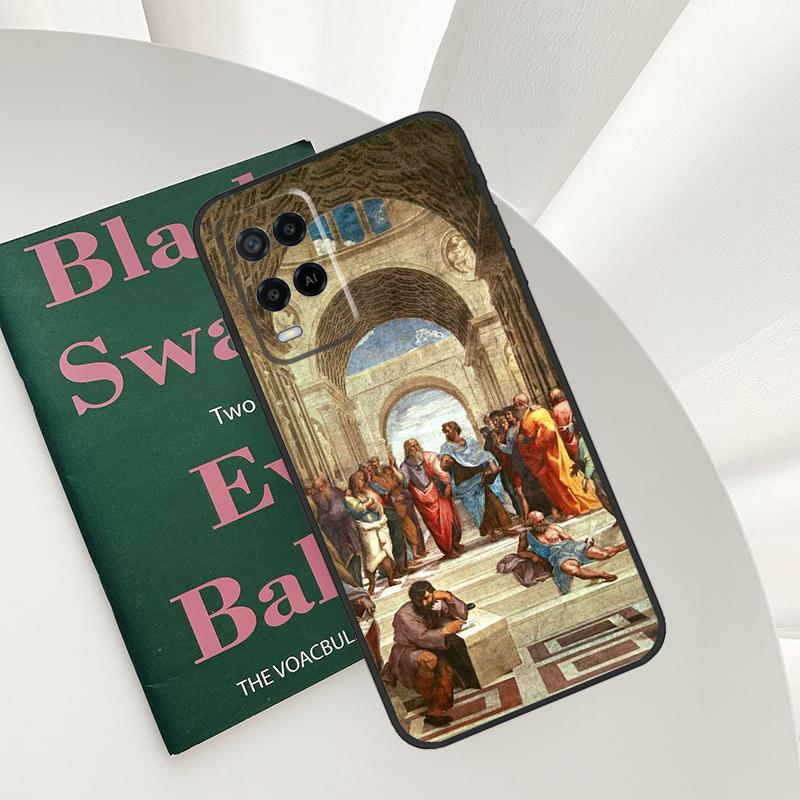 Renaissance Art Aesthetic Case For Oppo A54 A74 A94 A54S A57S A15 A16 A17 A52 A72 A76 A96 A58 A78 A98 A77 A5 A9 Cover