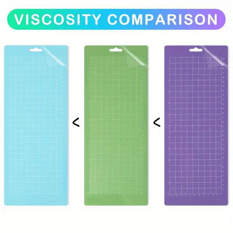 Cutting Mat Set 3X Adhesive PVC Crafting Pads Kit Non-Slip Crafts Cutting Mats For Sewing Quilting And Arts & Crafts Projects