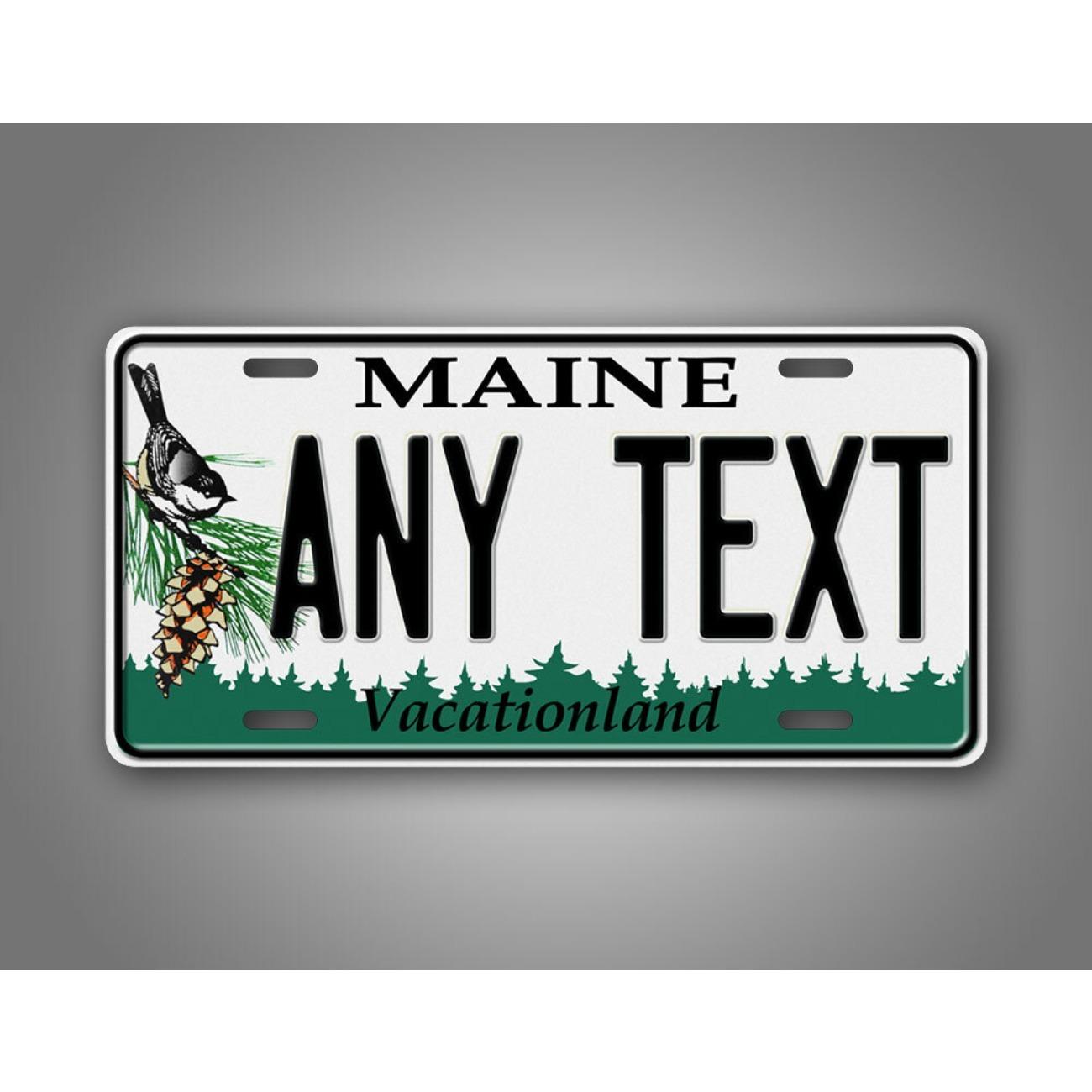 Personalized Maine Metal Tin Sign Retro Wall Decor Decorative Plaque белый